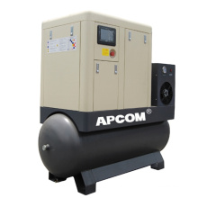 NEW 2020 Low Noise APCOM Aircompressors Integrated Combined 5hp Air Dryers Screw Compressors 4kw air compressor air compressor